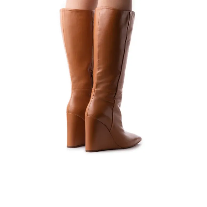 Tall Boots-L'INTERVALLE Heritage Tan Leather
