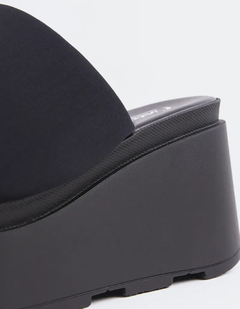 Wedges|Platform-L'INTERVALLE Hopeful Black Lycra