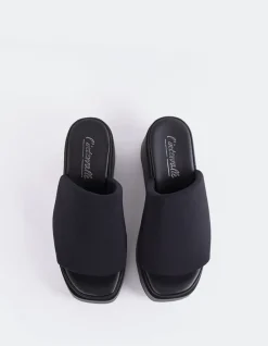 Wedges|Platform-L'INTERVALLE Hopeful Black Lycra