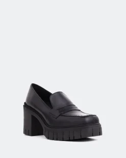 Loafers-L'INTERVALLE Hugo Black Leather