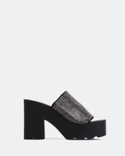 Platform-L'INTERVALLE Hutton Black Strass