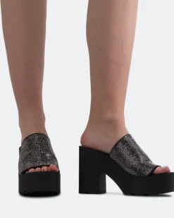 Platform-L'INTERVALLE Hutton Black Strass
