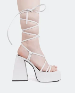 Platform|Strappy-L'INTERVALLE Hypnotic White Leather