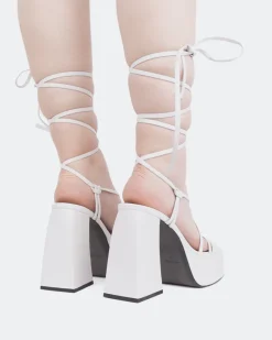 Platform|Strappy-L'INTERVALLE Hypnotic White Leather