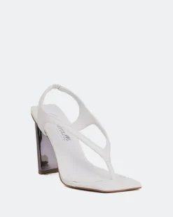 High Heels-L'INTERVALLE Icon White Leather