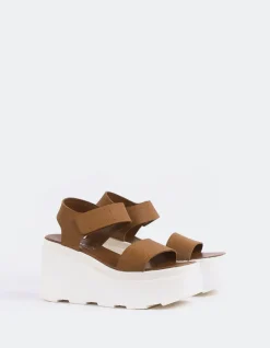 Wedges|Platform-L'INTERVALLE Ideal Tan Leather