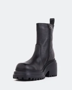 Ankle Boots-L'INTERVALLE Ike Black Leather