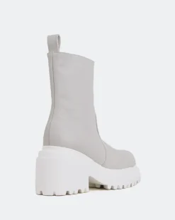 Ankle Boots-L'INTERVALLE Ike Off White Leather