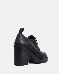 Lace-up-L'INTERVALLE Imagine Black Leather