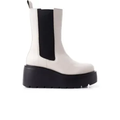Chelsea|Ankle Boots-L'INTERVALLE Indiana Off White Leather