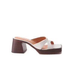 Platform|Mid Heels-L'INTERVALLE Isadora Off White Leather