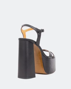 Platform-L'INTERVALLE Ives Black Leather