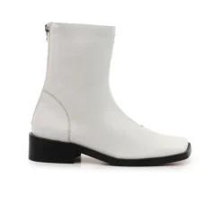 Ankle Boots-L'INTERVALLE Jaca White Leather