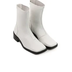 Ankle Boots-L'INTERVALLE Jaca White Leather