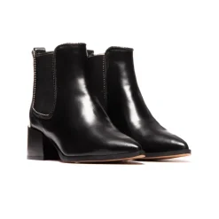 Ankle Boots-L'INTERVALLE Jalna Black Leather