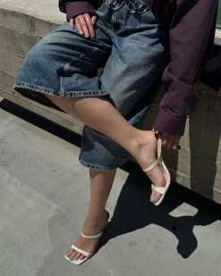 Mid Heels|Mules-L'INTERVALLE Jandira Off White Naplack