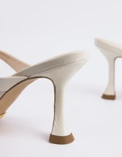 Mid Heels|Mules-L'INTERVALLE Jandira Off White Naplack