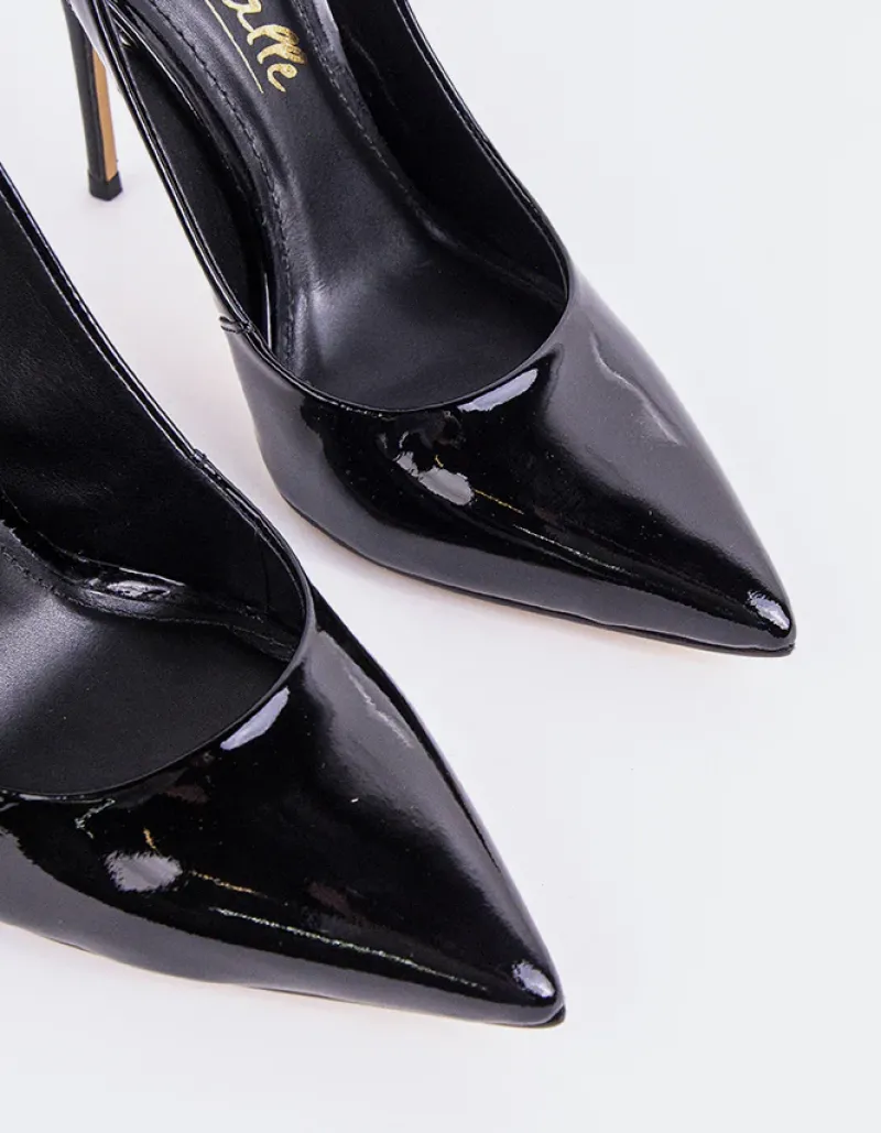 Slingbacks-L'INTERVALLE Janeiro Black Patent