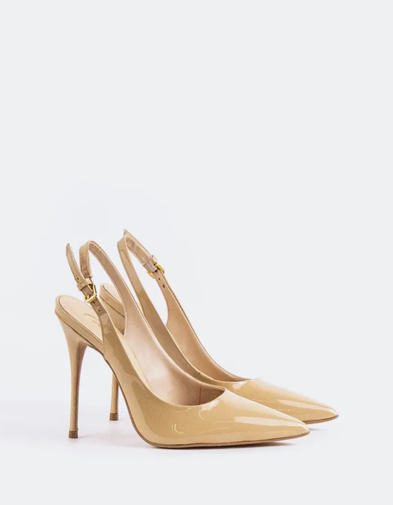 Slingbacks-L'INTERVALLE Janeiro Nude Patent