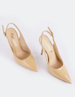 Slingbacks-L'INTERVALLE Janeiro Nude Patent