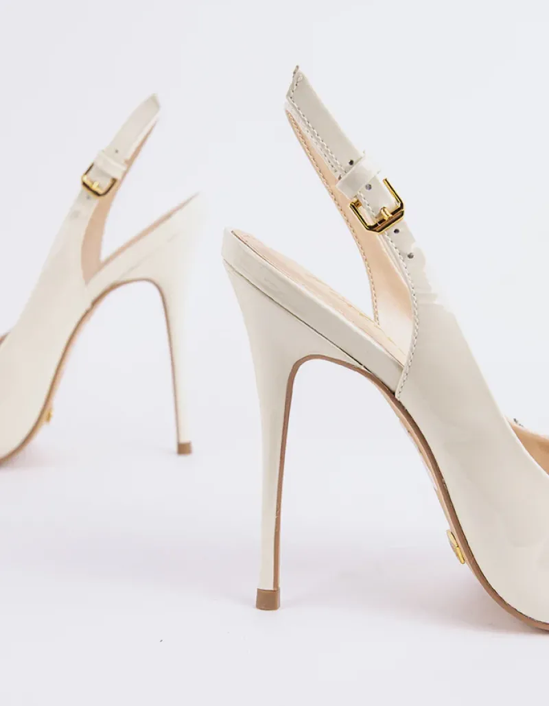 Slingbacks-L'INTERVALLE Janeiro Off White Patent