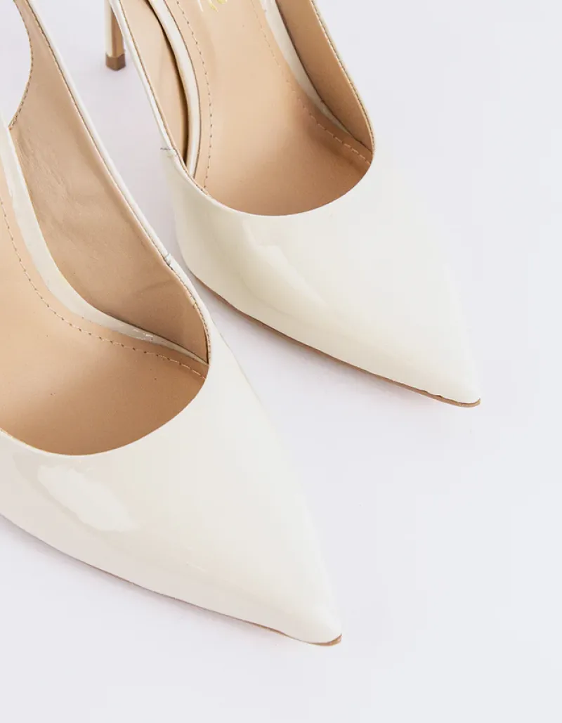 Slingbacks-L'INTERVALLE Janeiro Off White Patent