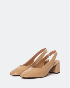 Slingbacks-L'INTERVALLE Jarotes Camel Leather