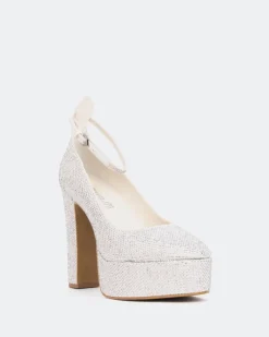 Platforms-L'INTERVALLE Jayne, Off White Suede/Suède Blanc cassé
