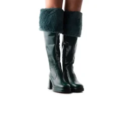Tall Boots-L'INTERVALLE Jesse Green Leather