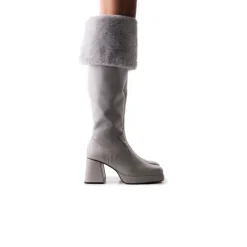 Tall Boots-L'INTERVALLE Jesse Grey Leather