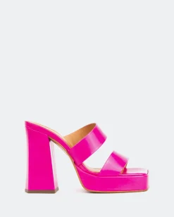 Platform-L'INTERVALLE Jinx Pink Leather/Cuir Rose