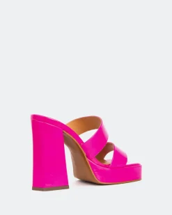 Platform-L'INTERVALLE Jinx Pink Leather/Cuir Rose