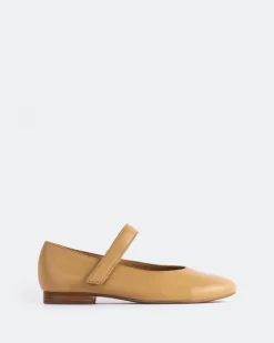 Mary-jane|Ballerinas-L'INTERVALLE Jurgita Camel Leather