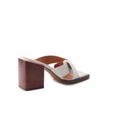 Mules-L'INTERVALLE Justina Off White Leather