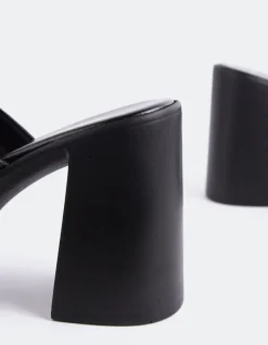 Platform-L'INTERVALLE Kalamata Black Leather
