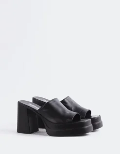 Platform-L'INTERVALLE Kalamata Black Leather
