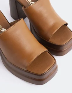 Platform-L'INTERVALLE Kalamata Tan Leather