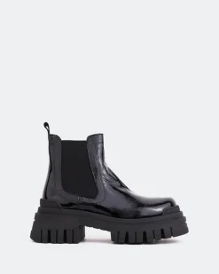 Chelsea|Ankle Boots-L'INTERVALLE Kamloops Black Naplack