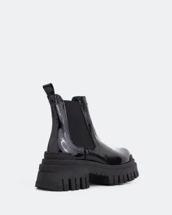 Chelsea|Ankle Boots-L'INTERVALLE Kamloops Black Naplack