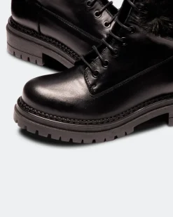 Ankle Boots-L'INTERVALLE Kawasaki Black Leather