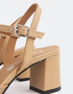 Mid Heels-L'INTERVALLE Kearny Camel Leather