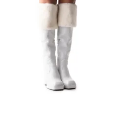 Tall Boots-L'INTERVALLE Kelani White Leather