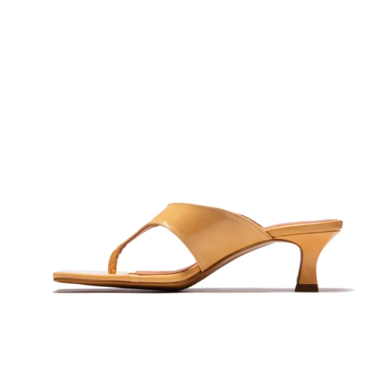 Mid Heels|Mules-L'INTERVALLE Khalo Nude Leather