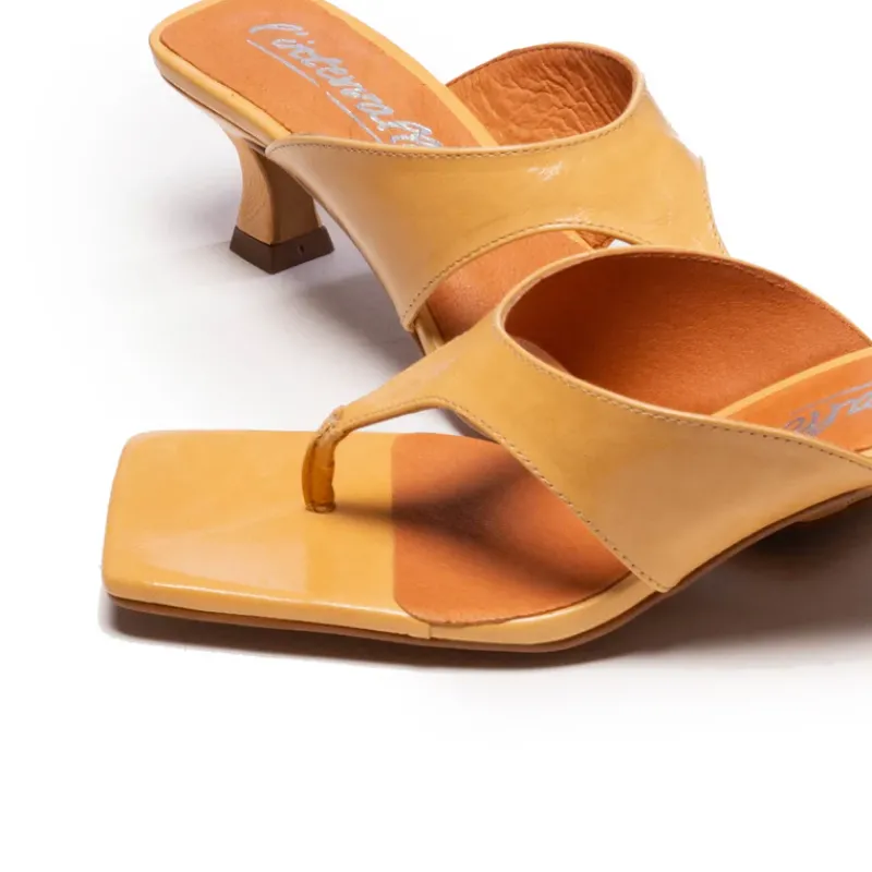 Mid Heels|Mules-L'INTERVALLE Khalo Nude Leather
