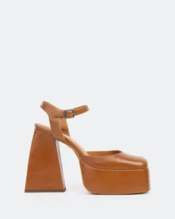 Platforms-L'INTERVALLE Kotter, Tan Leather/Cuir Ocre