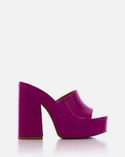 Platform-L'INTERVALLE Lalaria Fuchsia Leather