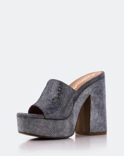 Platform-L'INTERVALLE Lalaria Navy Leather
