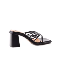 Mid Heels|Mules-L'INTERVALLE Larisa Black Leather