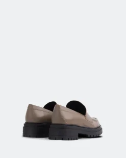Loafers-L'INTERVALLE Leissa Taupe Leather