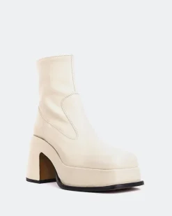 Platform|Ankle Boots-L'INTERVALLE Lepic Off White Leather
